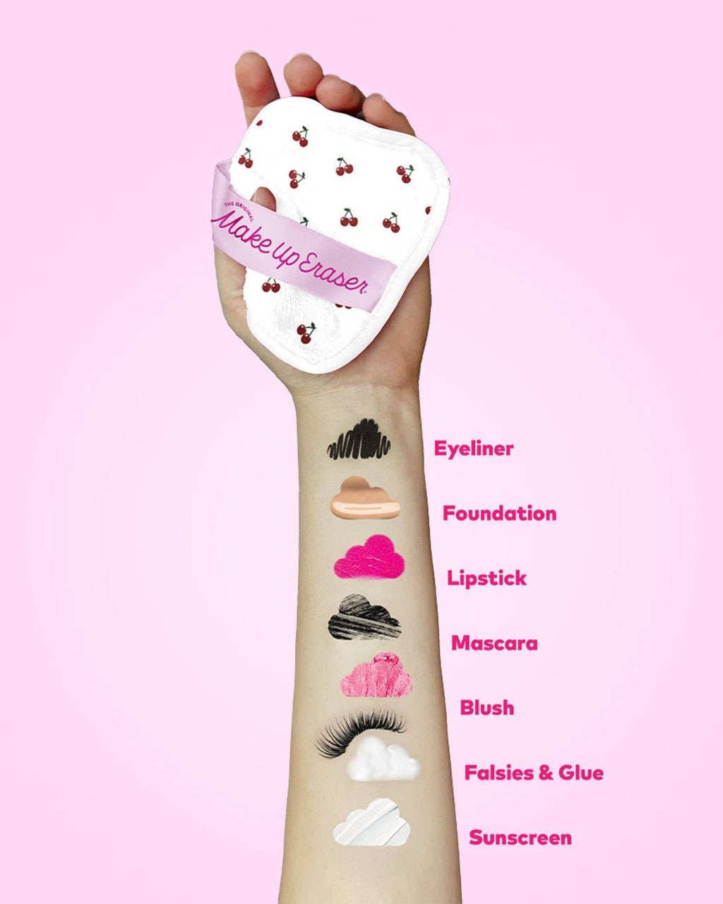 Makeup Eraser Cherry Crush 7-Day Set & Makeup Bag Gift Set