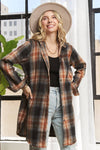So Thankful Long Button Down Flannel Shacket