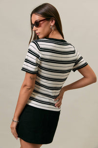 Monroe Stripe Knit Top