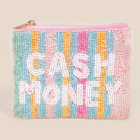 Cash Money Print Coin Purse