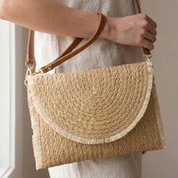 Gypsy Soul Straw Clutch