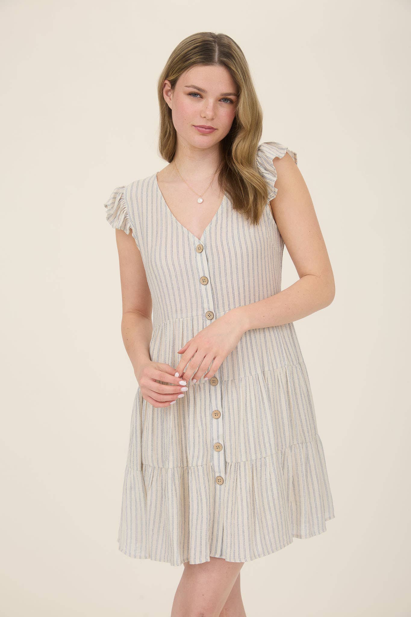Sandy Shore Button Dress
