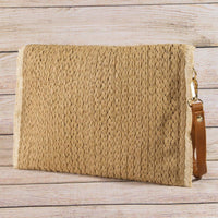 Gypsy Soul Straw Clutch