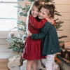 Girls Dotted Rib Organic Cotton Dress