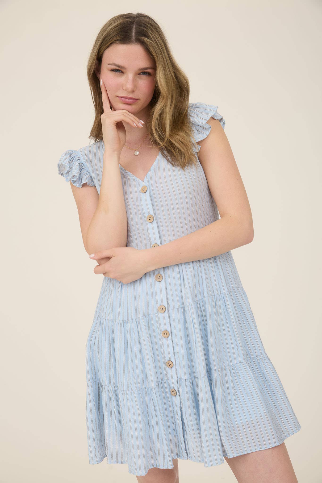 Sandy Shore Button Dress