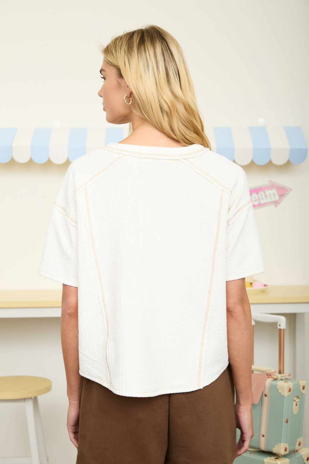 Sunday Ease Henley Top