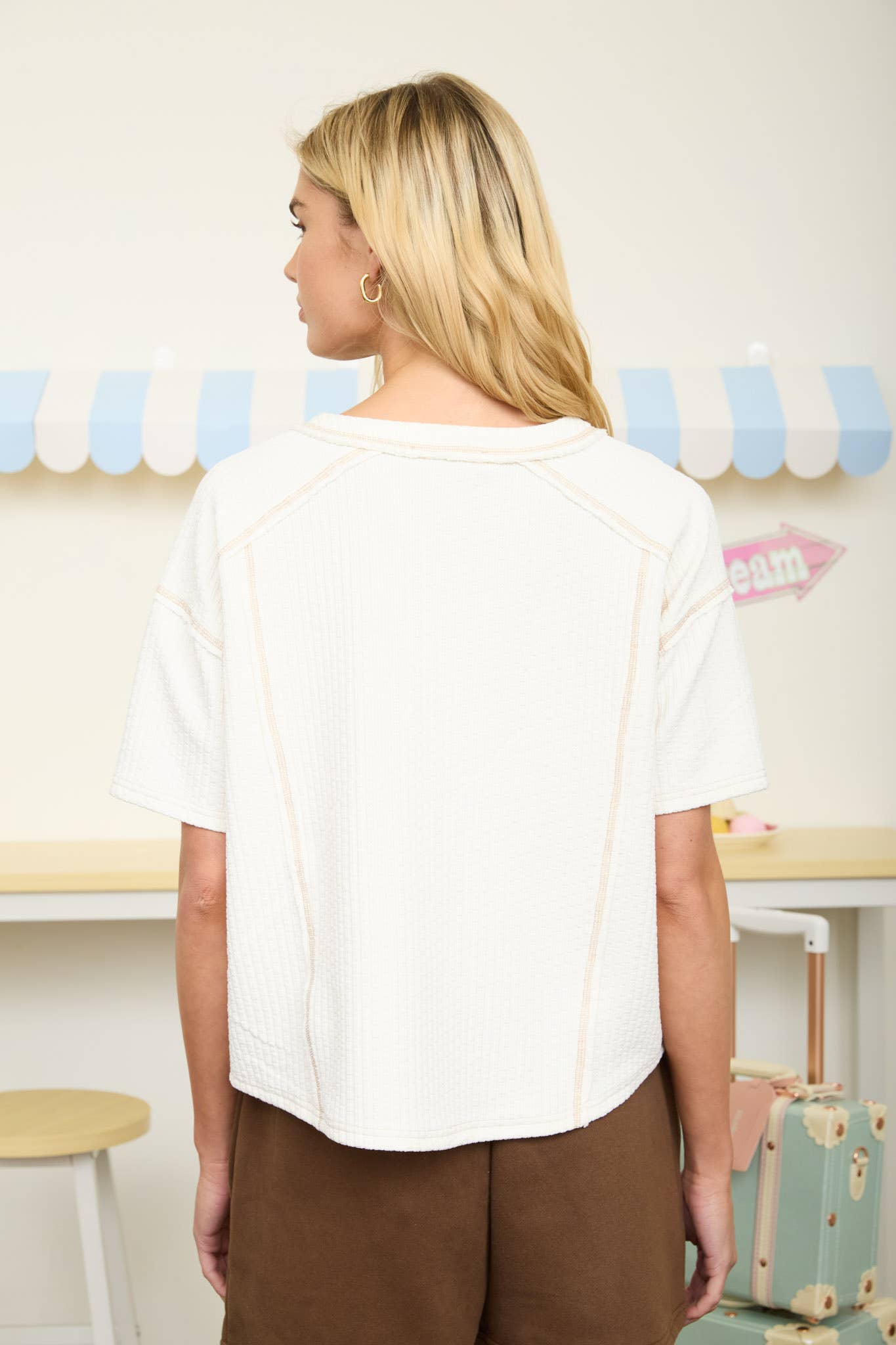 Sunday Ease Henley Top