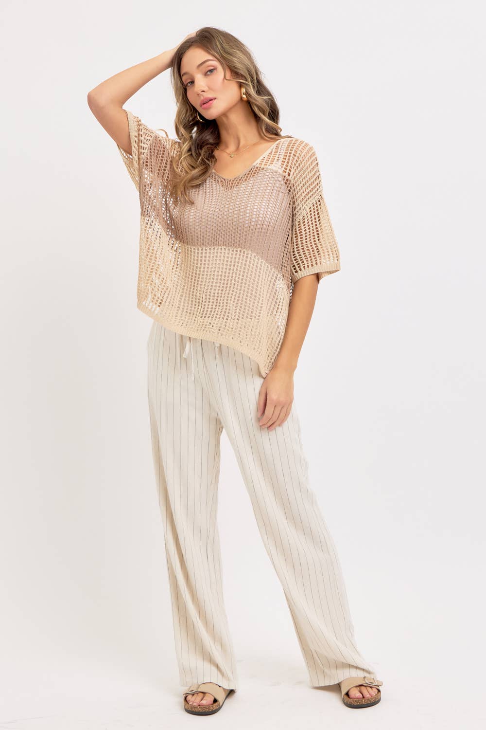 Resort Ready Striped Linen Pant