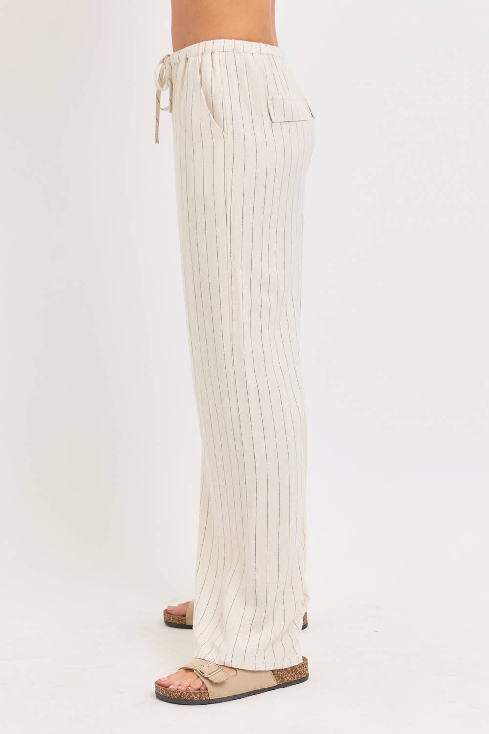 Resort Ready Striped Linen Pant