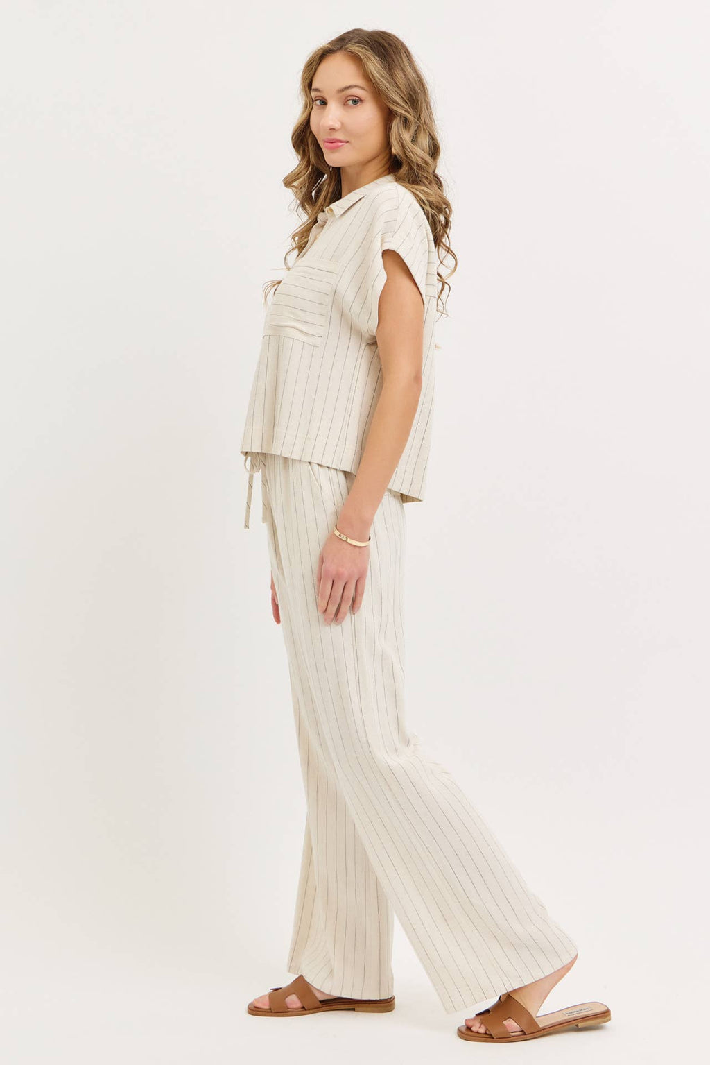 Resort Ready Striped Linen Pant