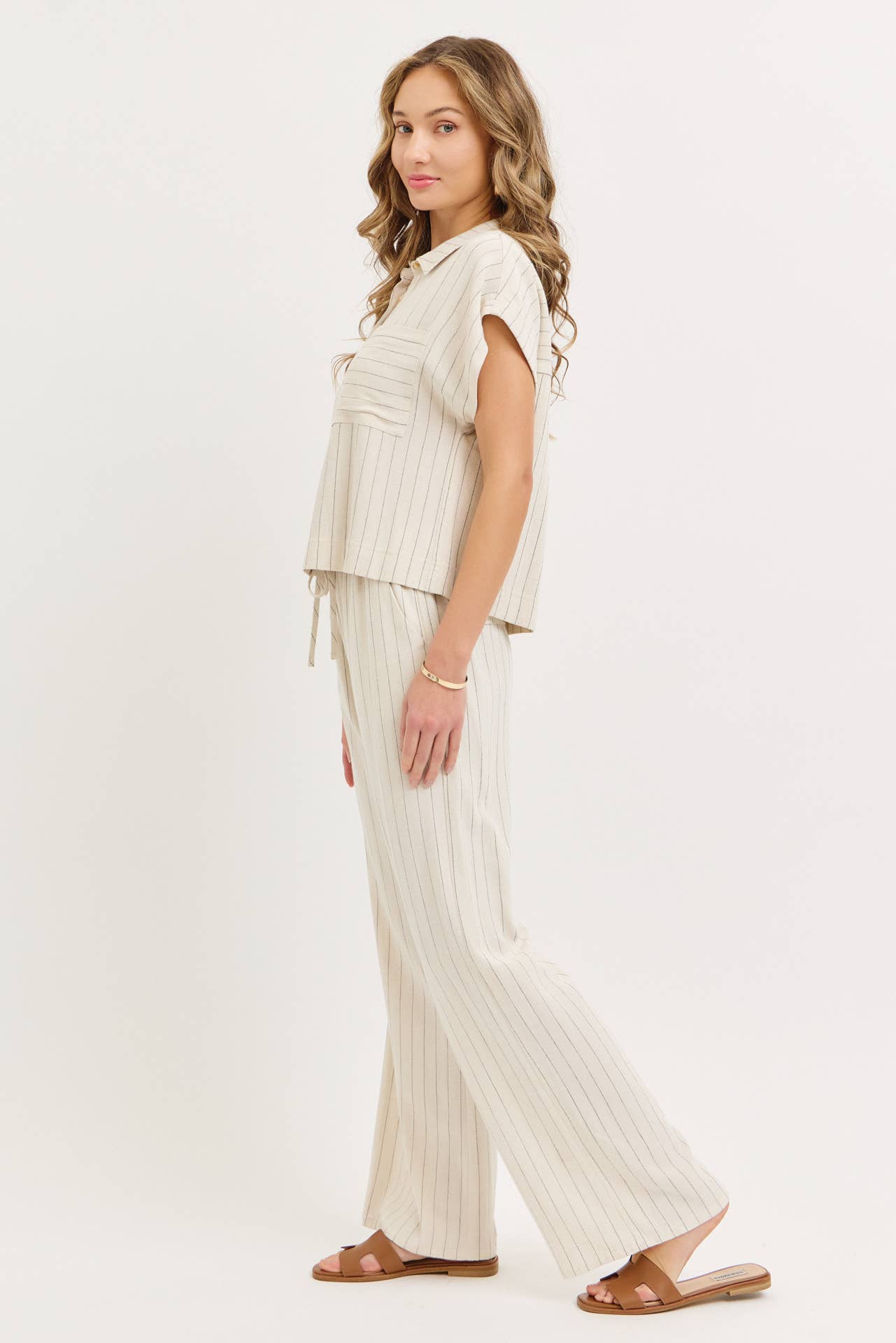 Resort Ready Striped Linen Pant