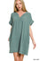 Frayed & Free V-Neck Dress