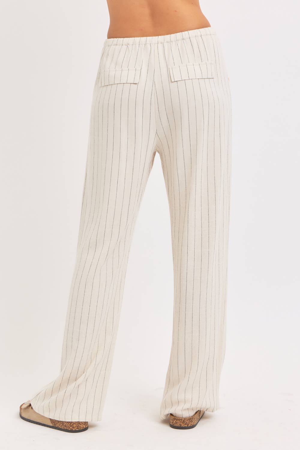 Resort Ready Striped Linen Pant