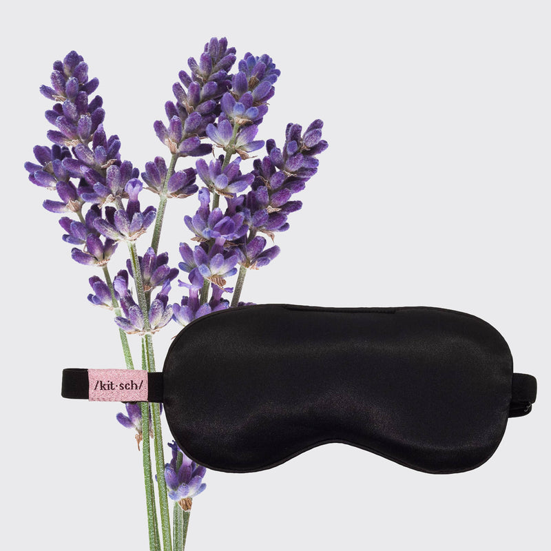 Kit-sch The Lavender Weighted Satin Eye Mask