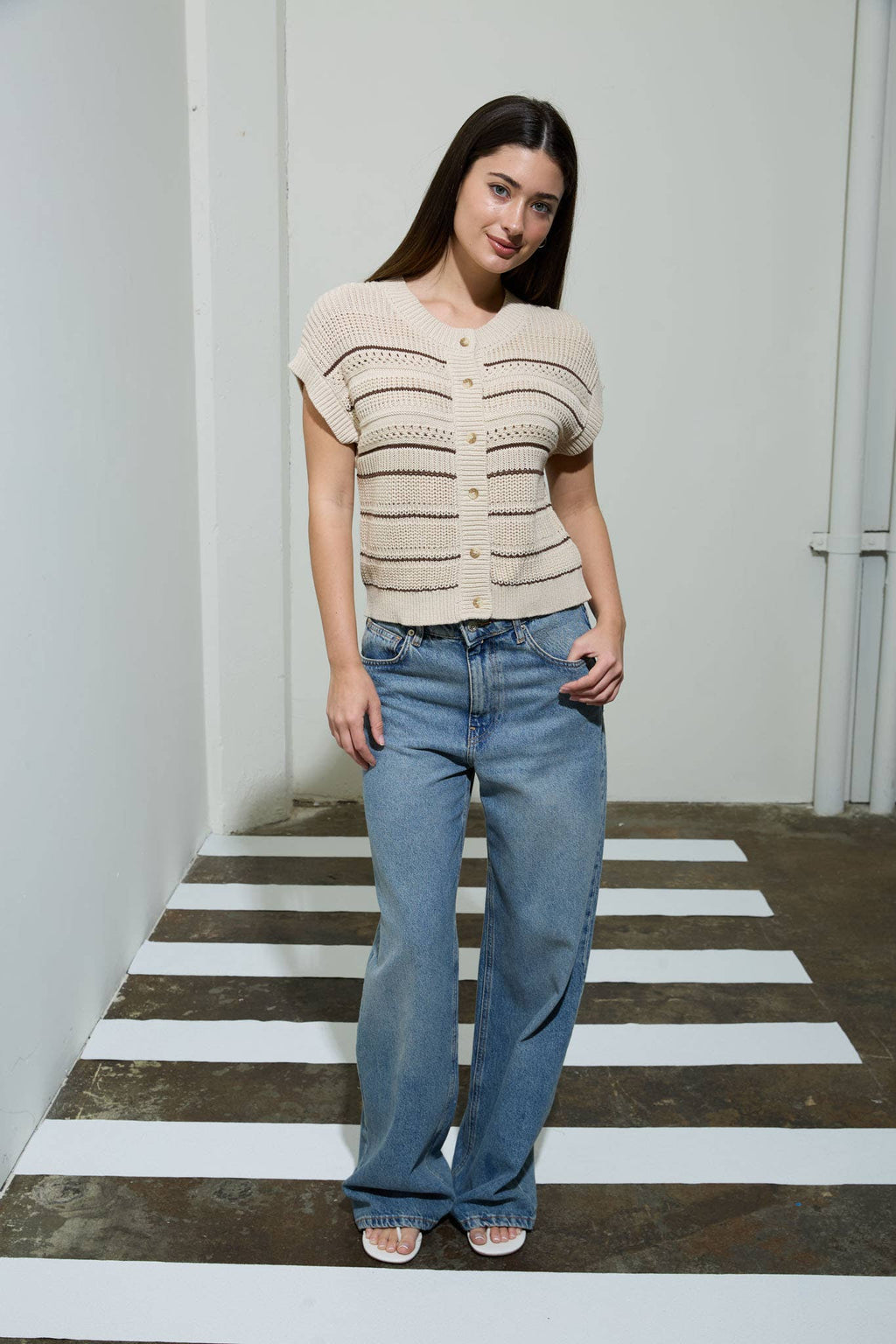 The Blair button up sweater
