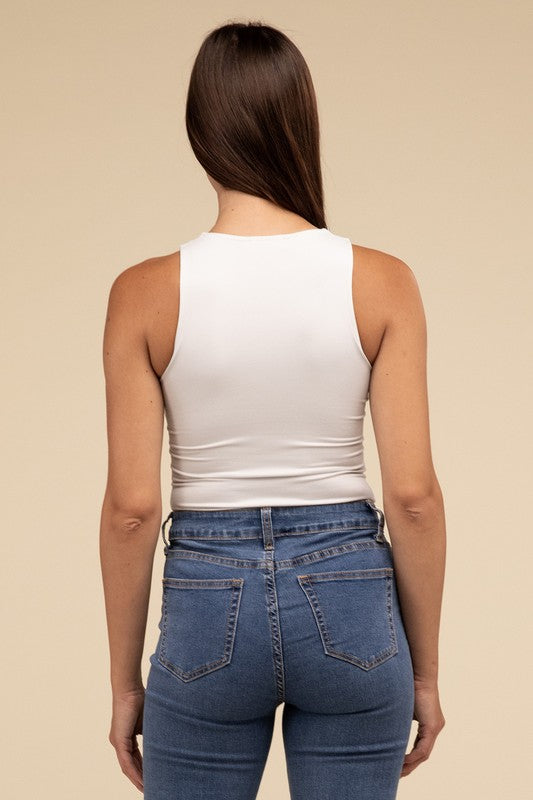 High Hopes Sleeveless Padded Bodysuit