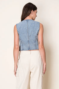 Dapper In Denim Vest