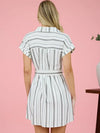 Breezy Striped Collared Dress