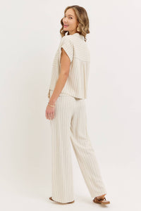 Resort Ready Striped Linen Pant
