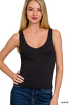 Double Lined V-Neck Tank Top
