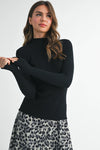 Mock Neck Lettuce Long Sleeve