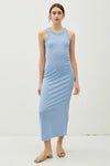 Coastal Maxi Slit Dress