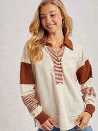 Latte Striped Long Sleeve