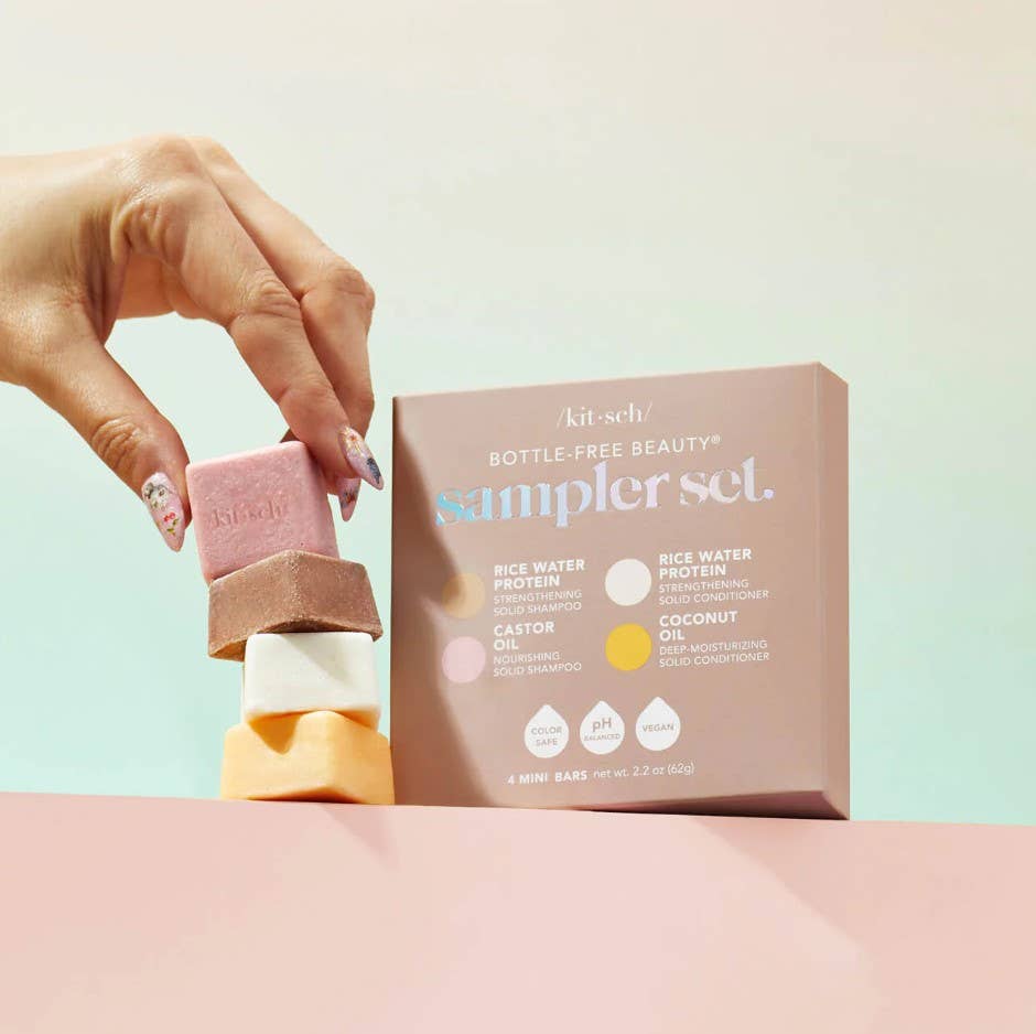 Kit-sch Bottle-Free Beauty 4pc Sampler Set