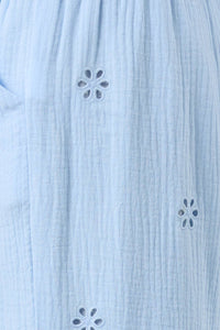 Spring Sky High Rise Eyelet Pant