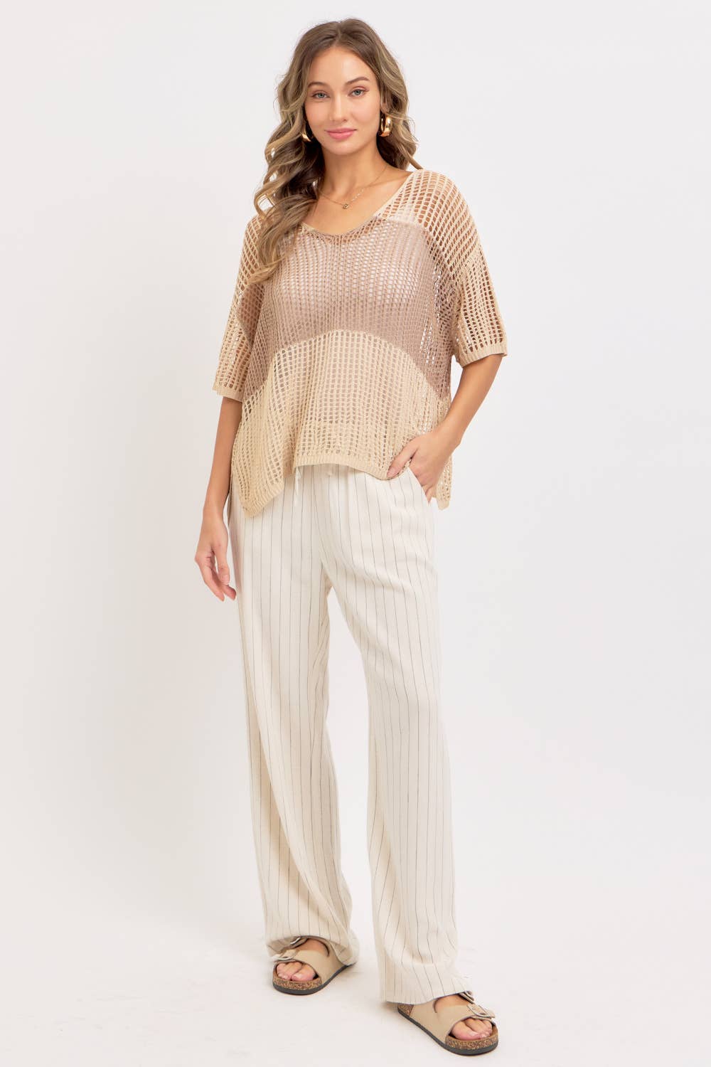 Resort Ready Striped Linen Pant