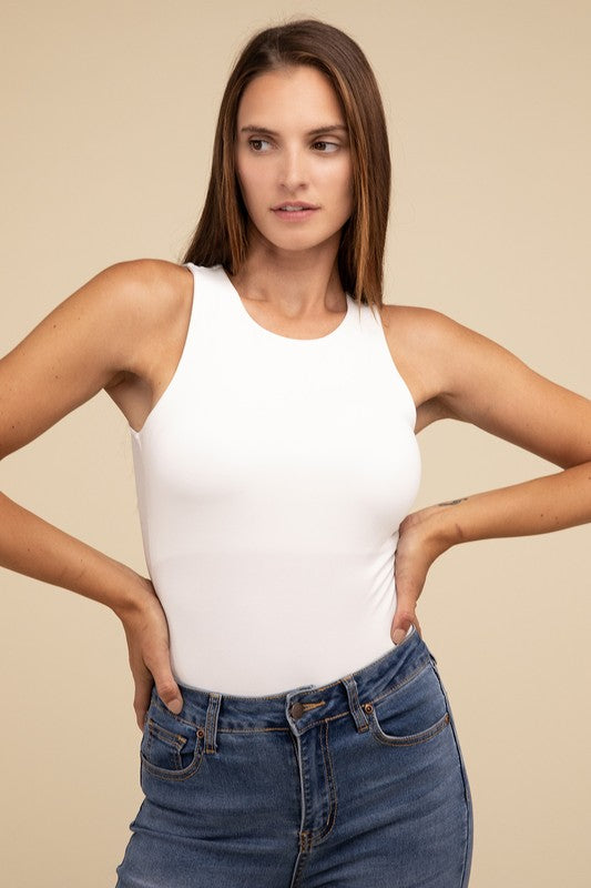 High Hopes Sleeveless Padded Bodysuit