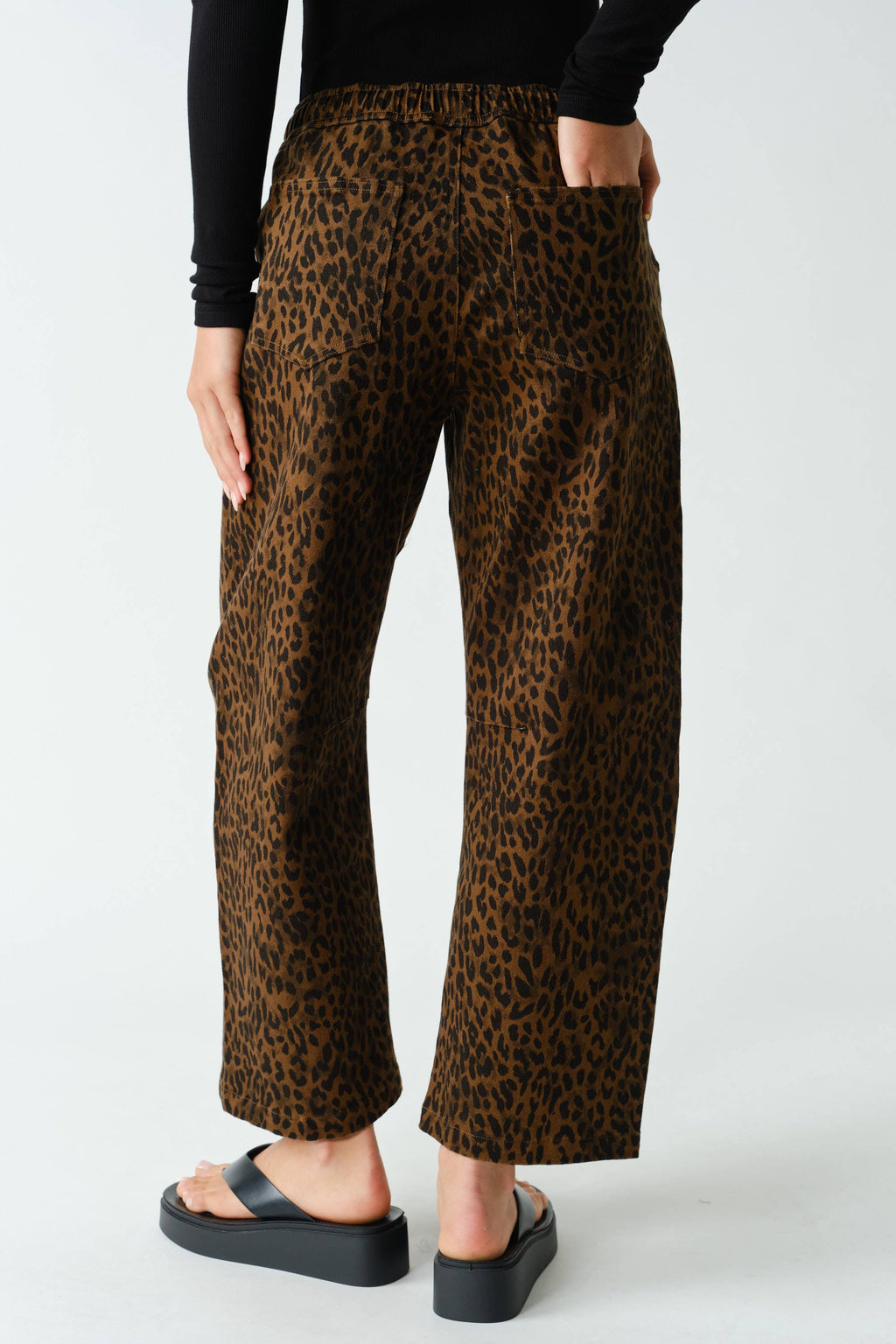 Living For Leopard Wide-Leg Pants