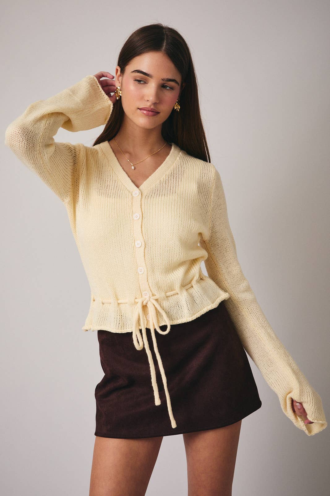 Sunny Days Tie Cardigan