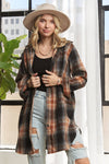 So Thankful Long Button Down Flannel Shacket