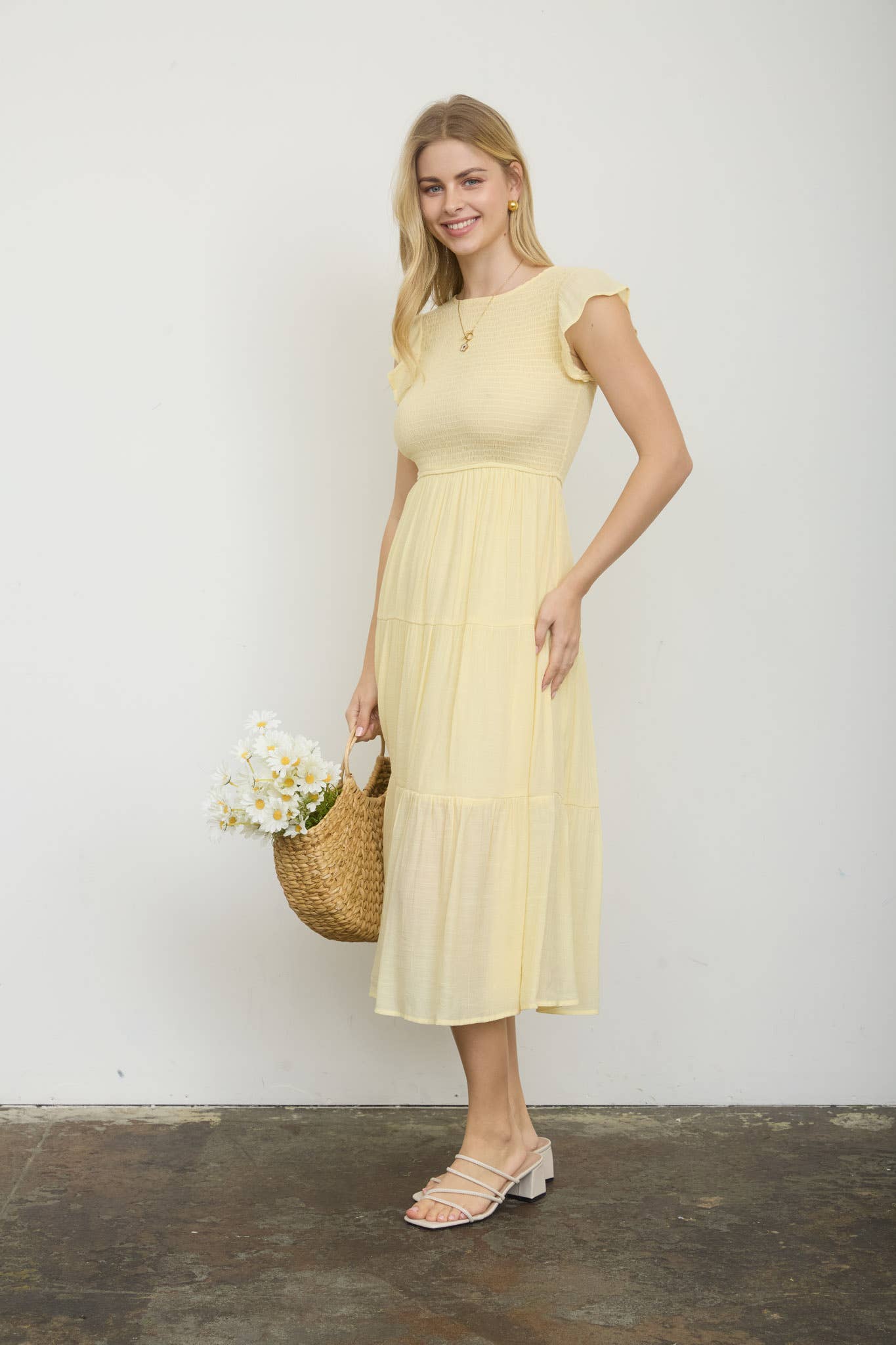 Walking On Sunshine Midi Dress