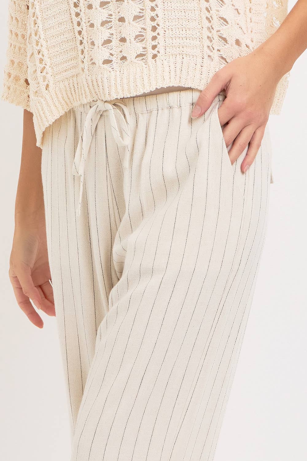 Resort Ready Striped Linen Pant