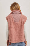 Blush Babe Fleece Sherpa Vest