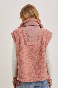 Blush Babe Fleece Sherpa Vest