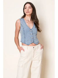 Dapper In Denim Vest