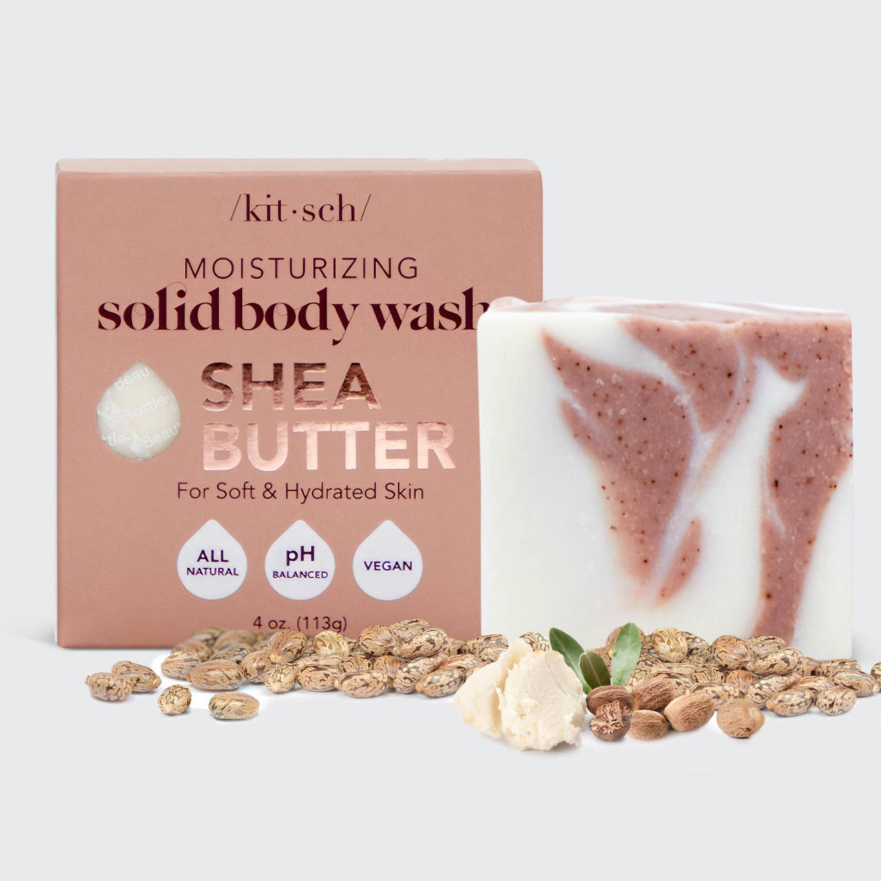 Kit-sch Shea Butter Solid Body Wash Bar