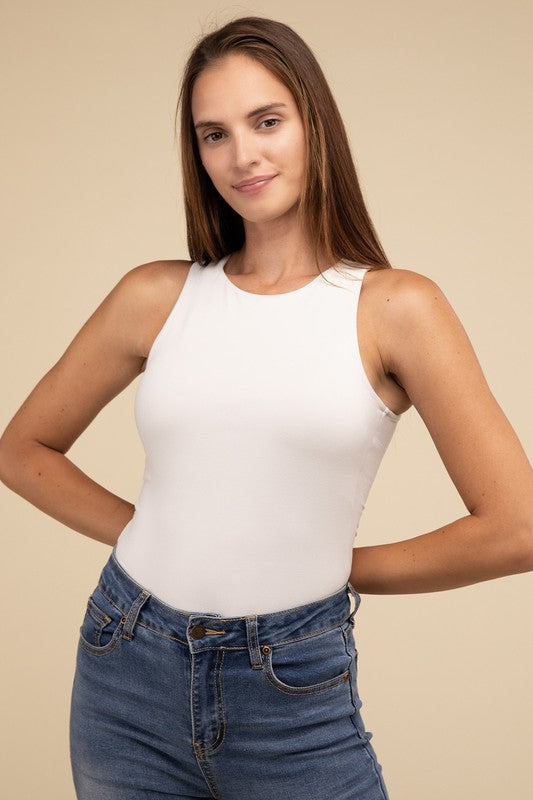 High Hopes Sleeveless Padded Bodysuit