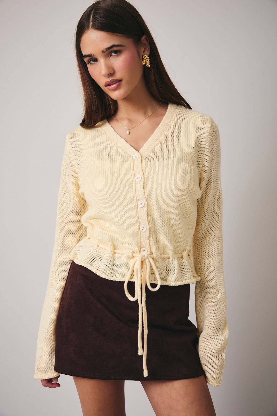 Sunny Days Tie Cardigan