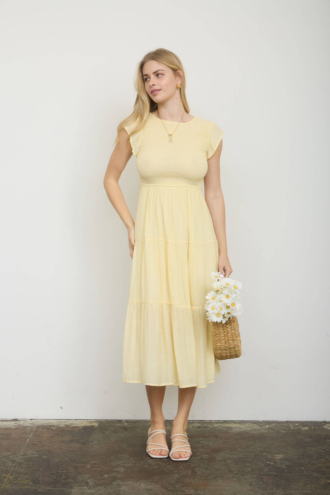 Walking On Sunshine Midi Dress