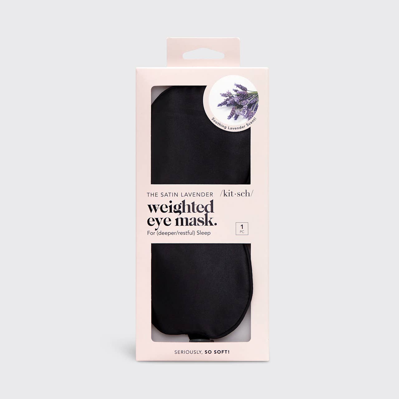 Kit-sch The Lavender Weighted Satin Eye Mask