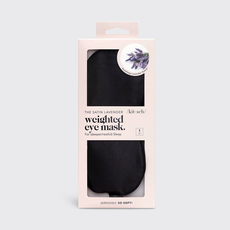 Kit-sch The Lavender Weighted Satin Eye Mask