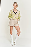 The Trend Pattern Sweater Cardigan