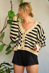 The Trend Pattern Sweater Cardigan