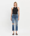 High Rise & High Standards  DOUBLE Cuffed Boyfriend Jean