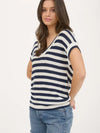Coastal Vibes V-Neck Knit Top