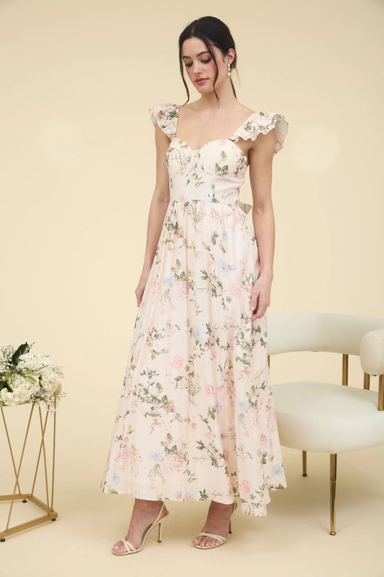 Feminine In Floral Dress